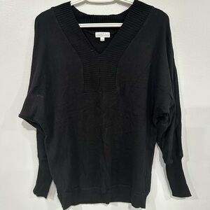 Joseph Classic Black V-Neck Sweater
